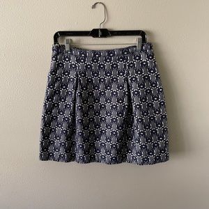 Max studio blue pattern skirt